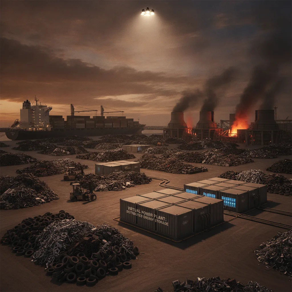 Editorial illustration — Virtual Power Plants: The Waste-to-Energy Case for Gulf Industry